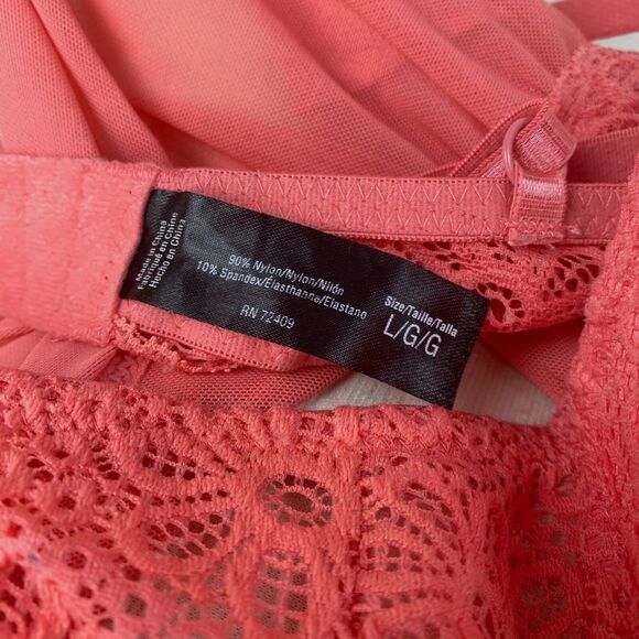 Coral Intimates Babydoll Sheer Lacy Camisole Lingerie Large Padded Bra Sexy Play - Picture 9 of 9